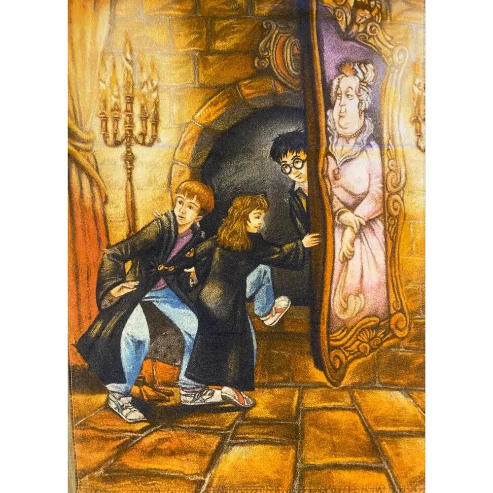 Vintage 2000 Harry Potter Mirror of Erised Bath Beach Towel Warner Bros 28x54